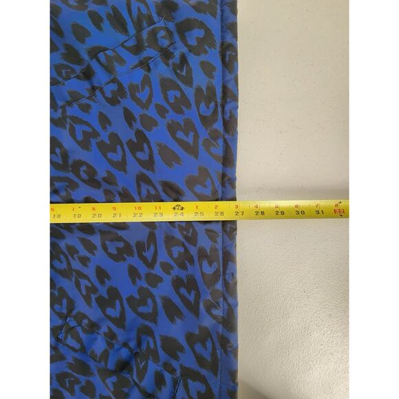 Stella McCartney Kids Jacket Size 14 Years Blue Animal Print Hearts Sherpa Lined - Picture 5 of 12